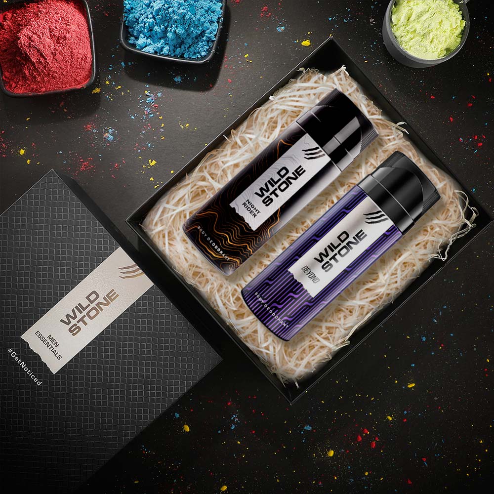 Holi Combo for Men (Beyond Deodorant, 150 ml & Night Rider Deodorant, 150 ml)