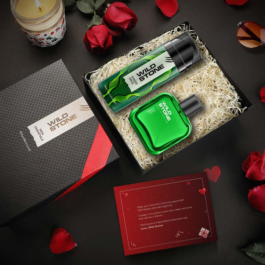 Wild stone Gift Box with Forest Spice Deodorant 150ml and Perfume 50ml