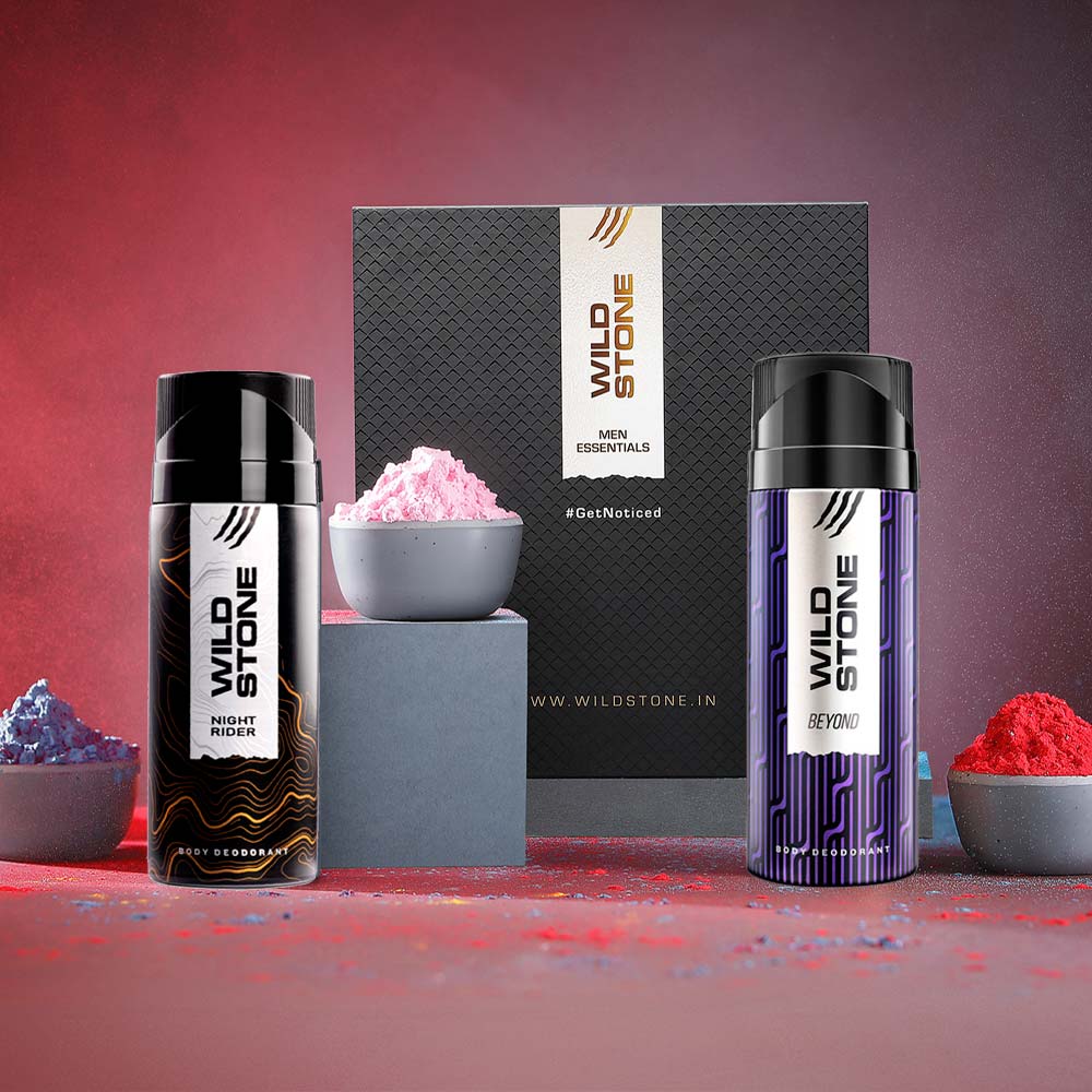 Holi Combo for Men (Beyond Deodorant, 150 ml & Night Rider Deodorant, 150 ml)