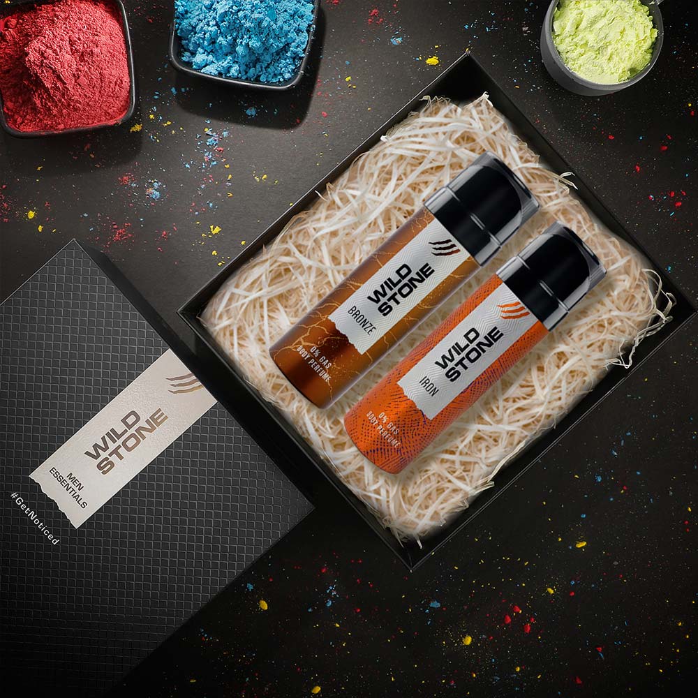 Holi Combo for Men (Bronze No Gas Deodorant, 120 ml & Iron No Gas Deodorant, 120 ml)