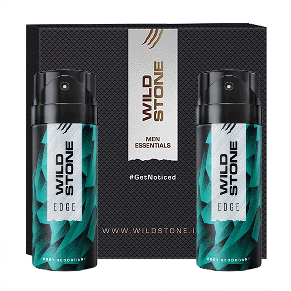 Wild Stone Gift Hamper with Edge Deodorant, Pack of 2 (150ml each)