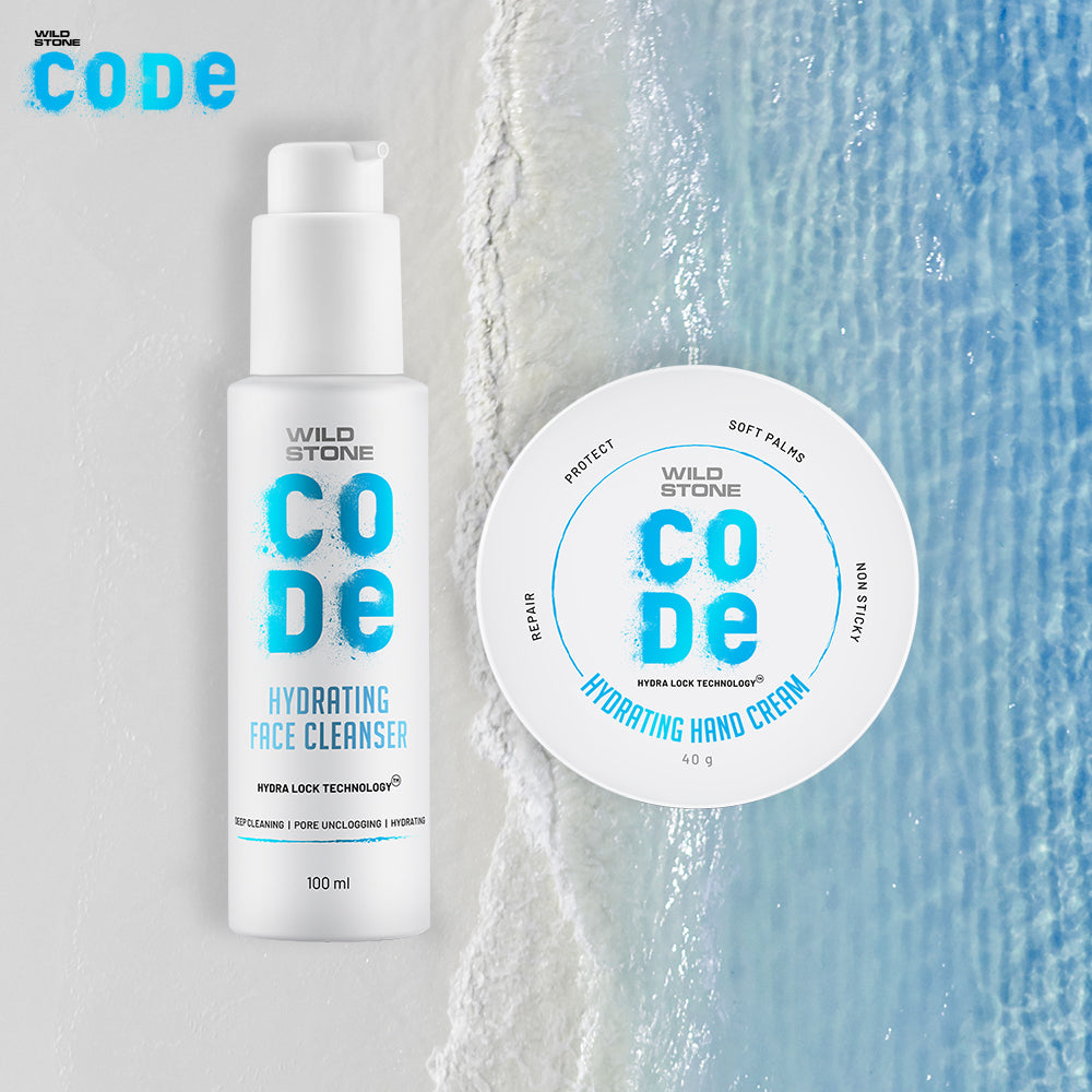 CODE Skin Care Combo, Hydra Face Cleanser 100ml & Hand Cream 40gm