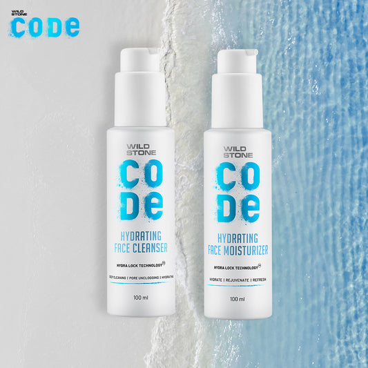 CODE Hydra Face Cleanser & Face Moisturizer, 100ml each