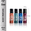 CODE Body Perfume Travel Pack 40 ml each (Titanium, Iridium, Steel & Copper)
