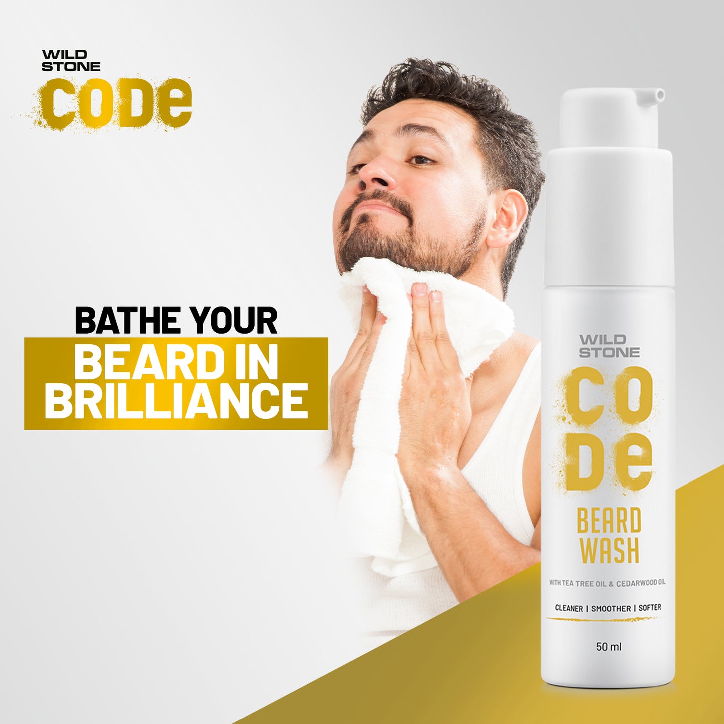 CODE Beard Wash 50 ml each (Pack of 2)