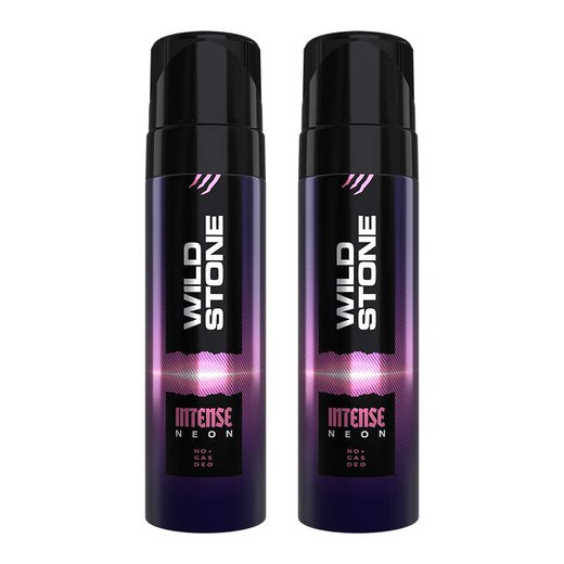 Wild Stone Intense Neon No Gas Deodorant, Pack of 2 (120ml each)