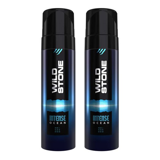 Wild Stone Intense Ocean No Gas Deodorant, Pack of 2 (120ml each)