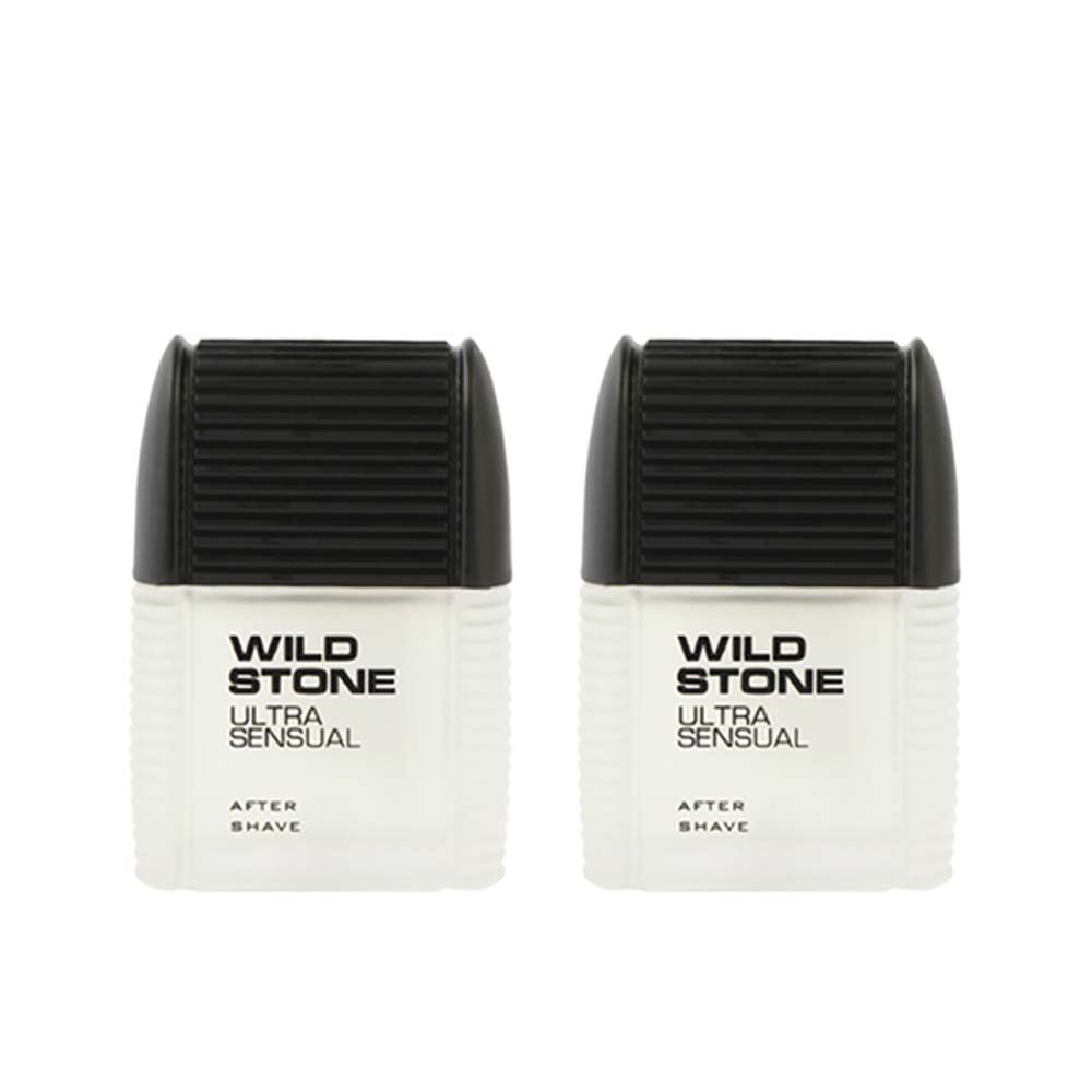 Wild Stone Ultra Sensual After Shave Lotion for Men, Pack of 2 (50ml each)