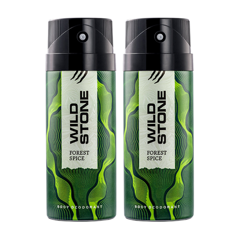 Wild Stone Forest Spice Deodorant - 150 ml each (Pack of 2)