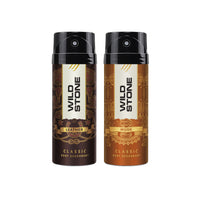 Wild Stone Classic Leather and Musk Deodorant Combo, Pack of 2 (225ml each)