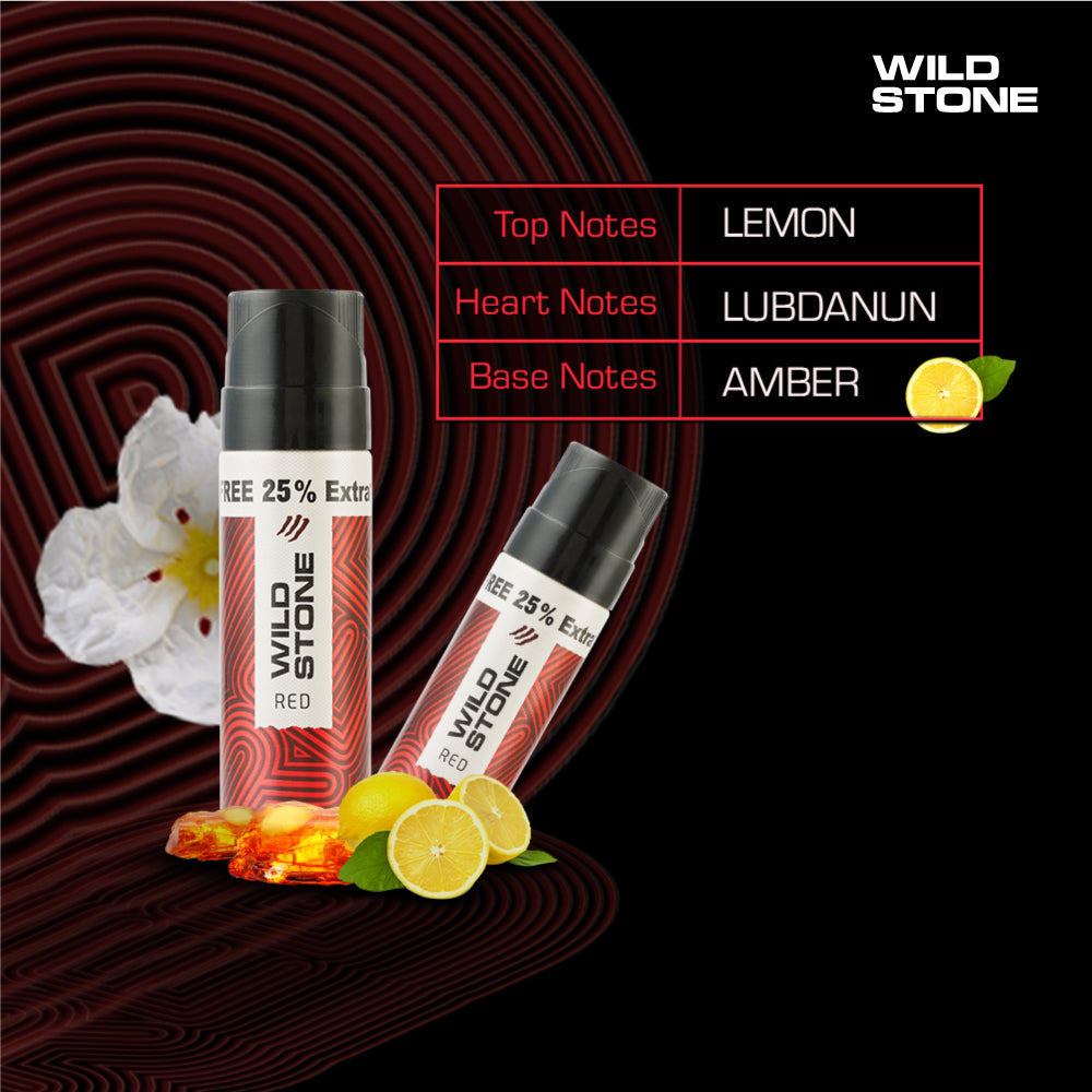 Wild Stone Red and Ultra Sensual Travel Pack Deodorant, Pack of 2 (50ml each)