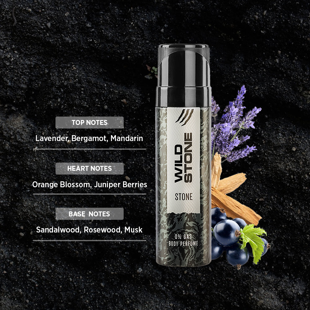 Wild Stone Note Stone Body Perfume for Men 120ml | Wild Stone