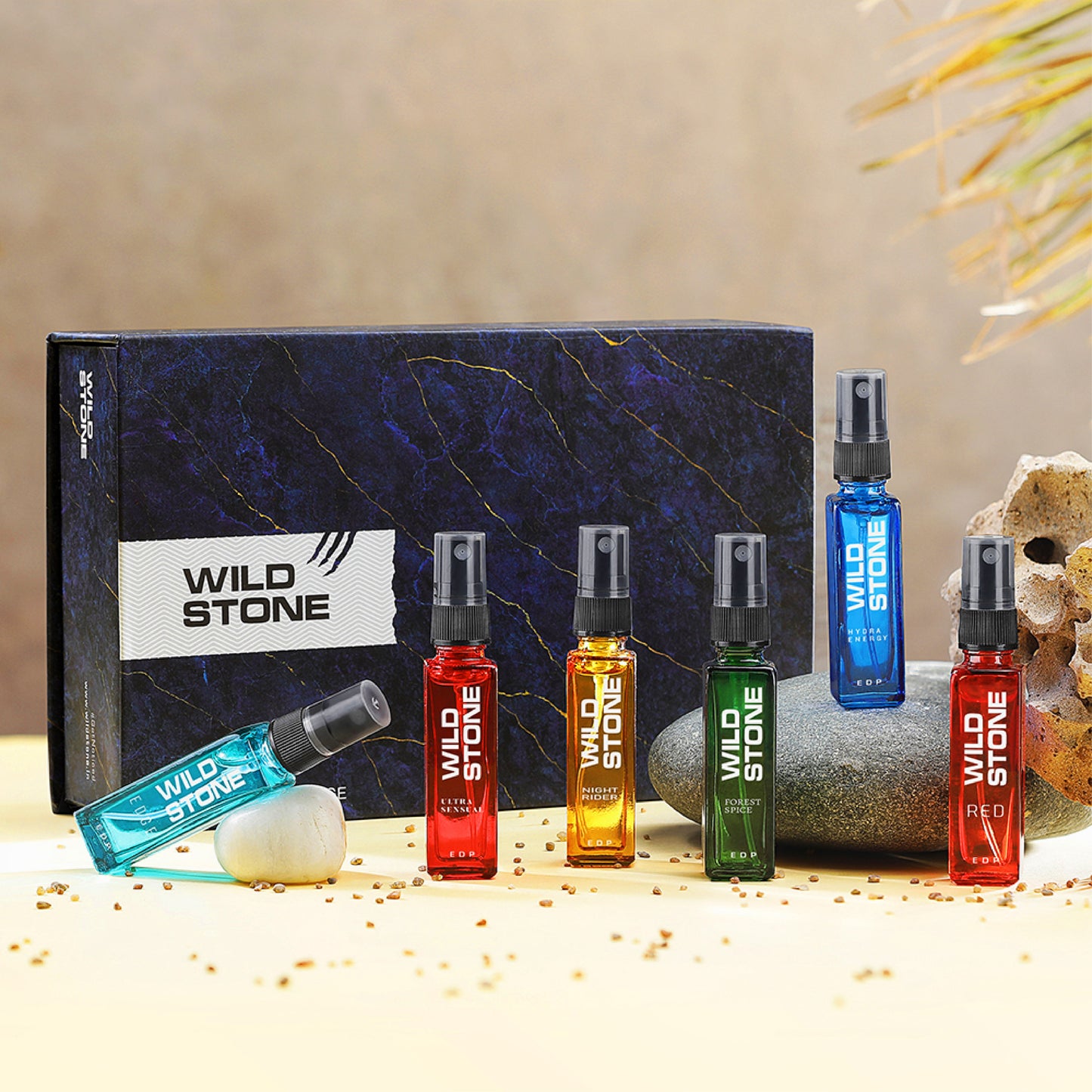 Wild Stone Fragrance Gift Set Perfume for Men, Pack of 6 (8ml each)