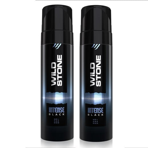 Wild Stone Intense Black No Gas Deodorant, Pack of 2 (120ml each)