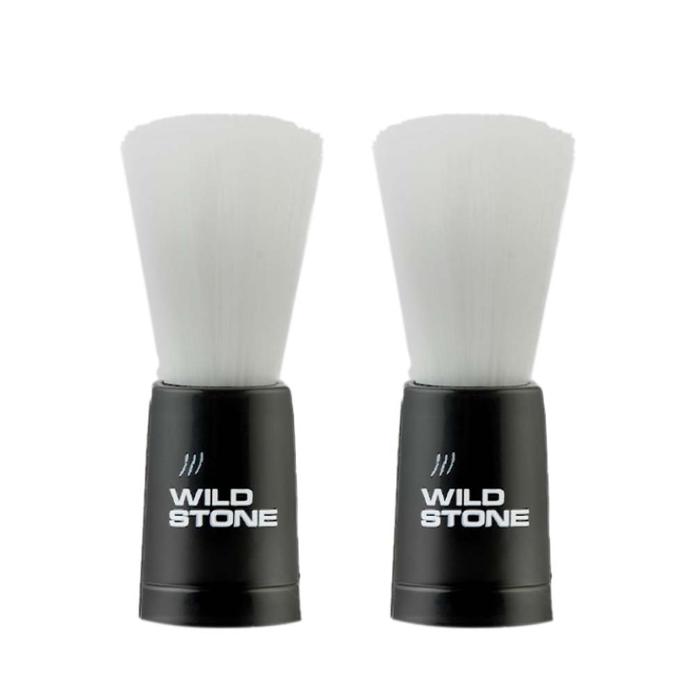 Wild Stone Ultra Sensual Shaving Brush for Men, Pack of 2