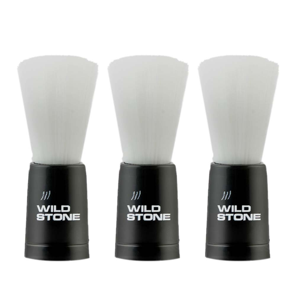 Wild Stone Ultra Sensual Shaving Brush for Men, Pack of 3