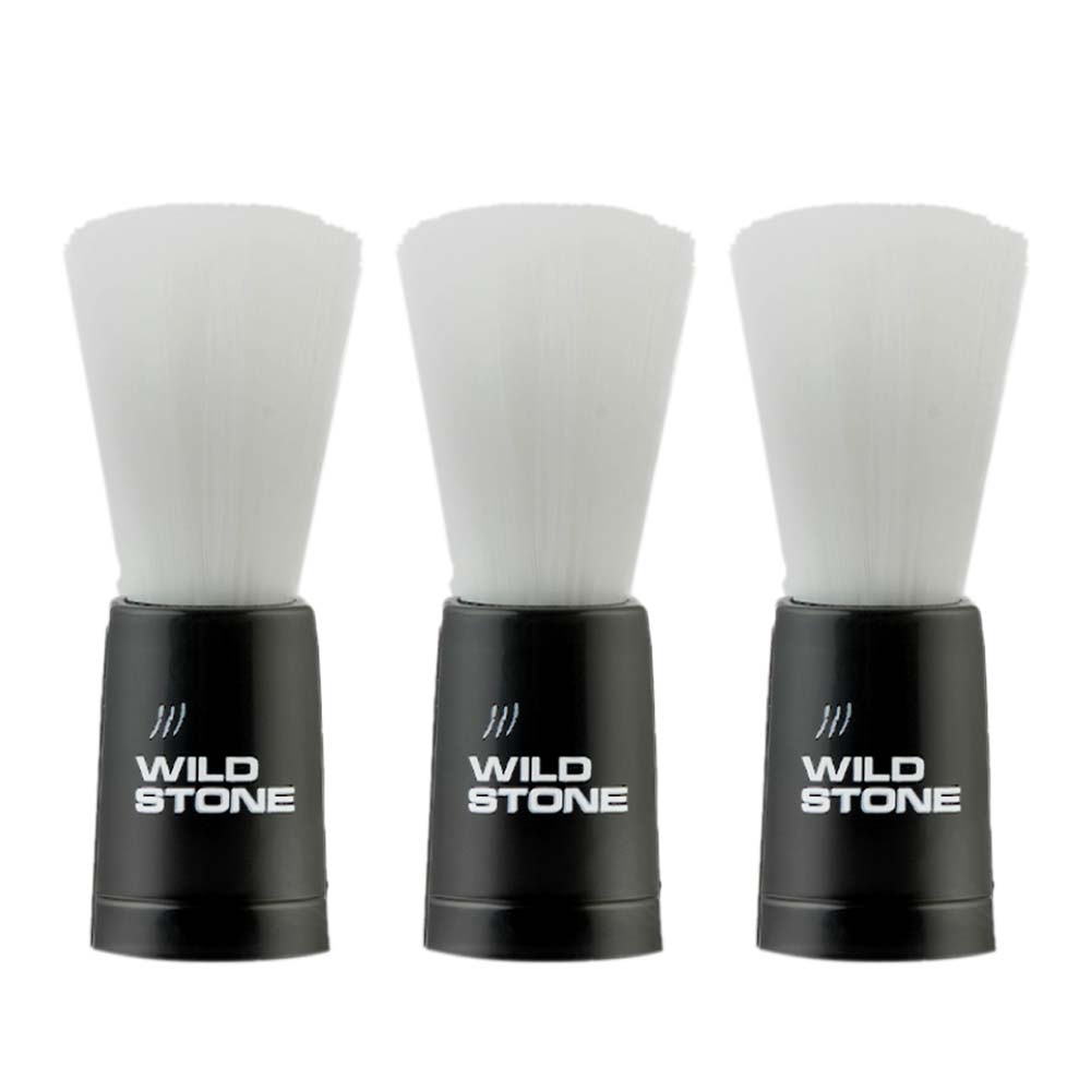 Wild Stone Ultra Sensual Shaving Brush for Men, Pack of 3
