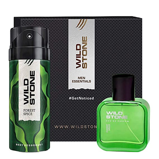 Wild Stone Gift Pack Collection (Forest Spice Deodorant 150ml and Perfume 100ml)