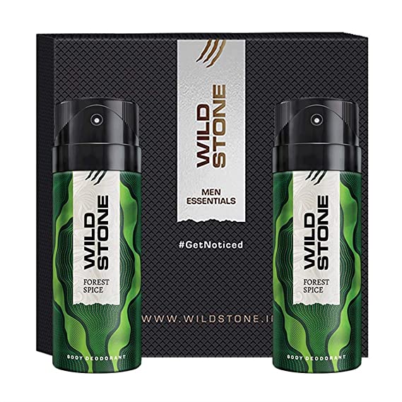 Wild Stone Gift Hamper with Forest Spice Deodorant, Pack of 2 (150 ml Each)