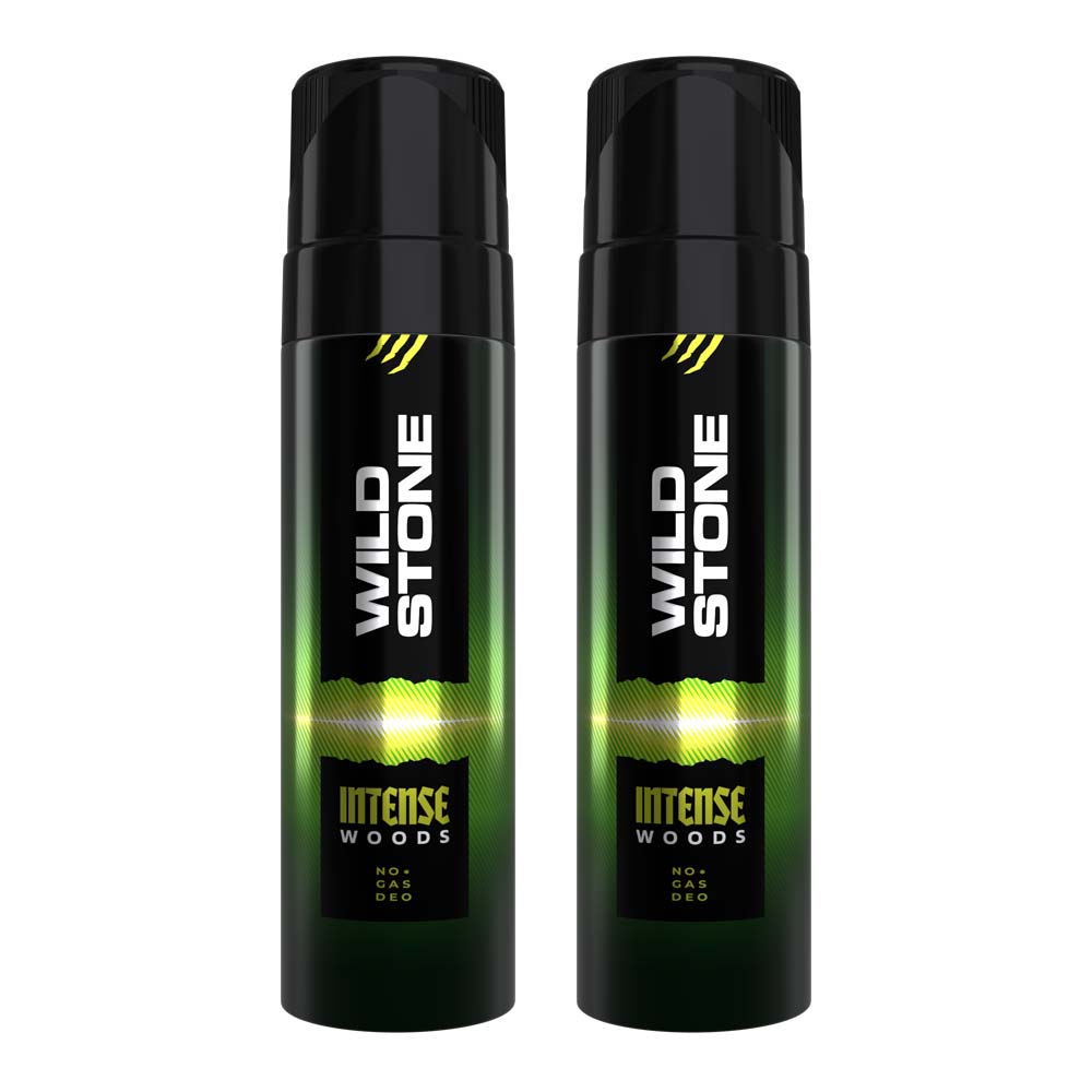 Wild Stone Intense Wood No Gas Deodorant, Pack of 2 (120ml each)