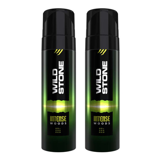 Wild Stone Intense Wood No Gas Deodorant, Pack of 2 (120ml each)